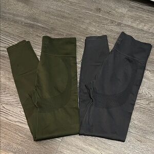 VS Pink Olive and Gray Leggings
